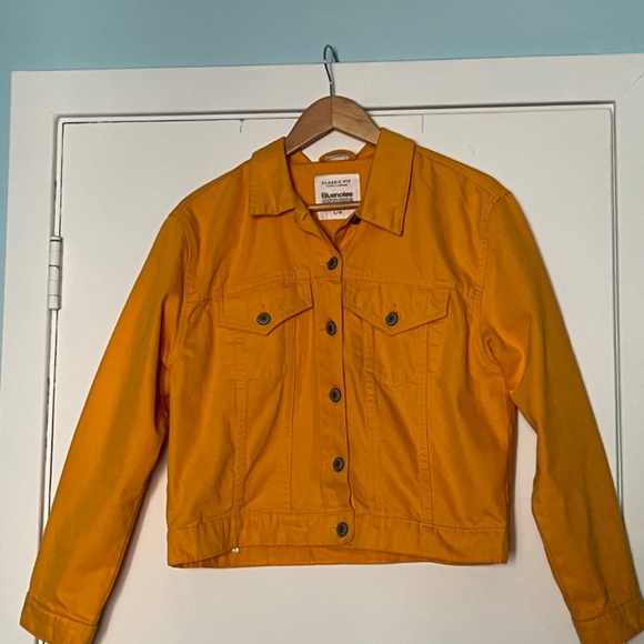 Bluenotes Classic Fit Denim Jacket in Yellow, L - Picture 2 of 12